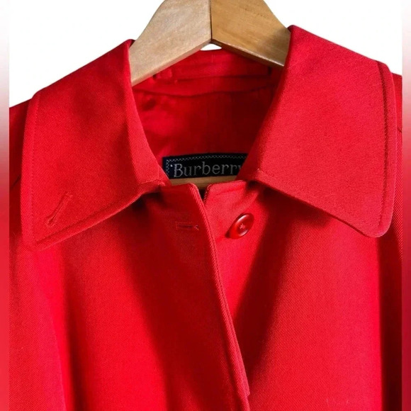 Burberry Red Trench Coat - Picture 4 of 15